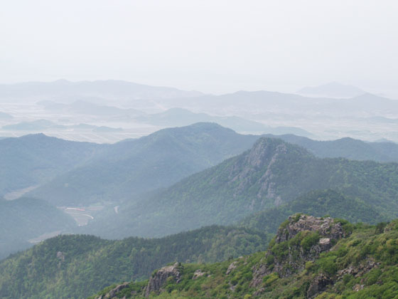 천등산에서 내려다본 다도해 